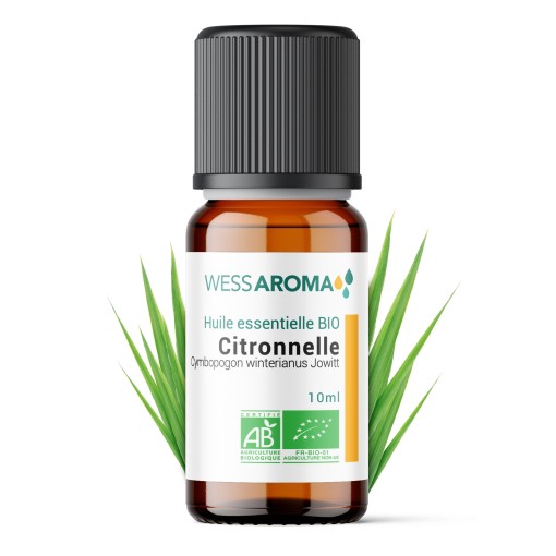 Huile essentielle Bio de Citronnelle de Java