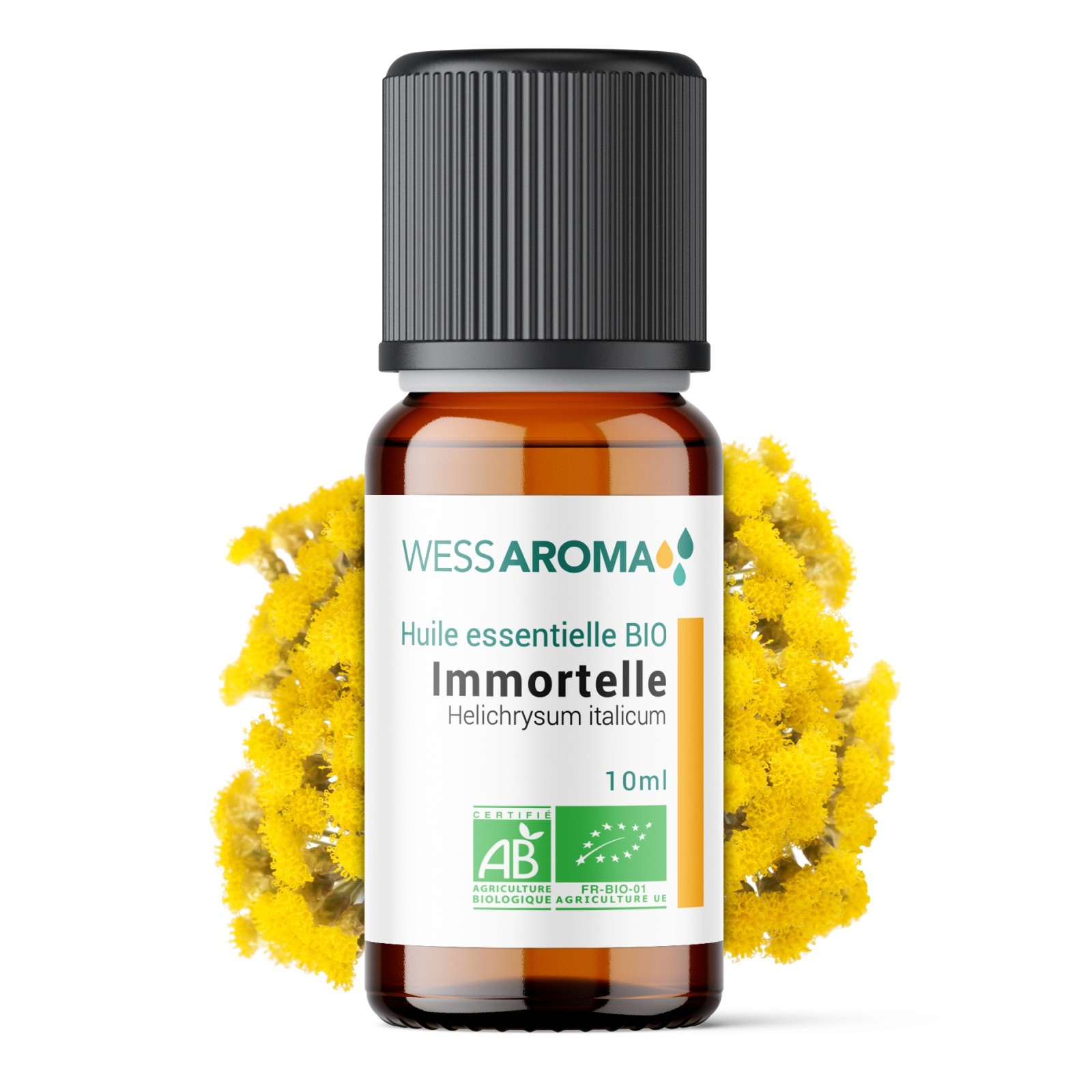 Huile essentielle Bio d'Immortelle, Hélichryse italienne Certifiée AB