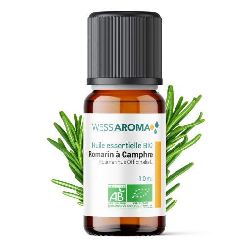 Huile essentielle Bio de Romarin à Camphre