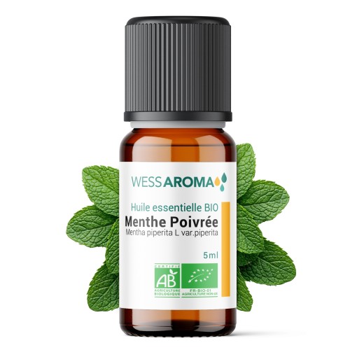 Huile essentielle Bio de Menthe Poivrée