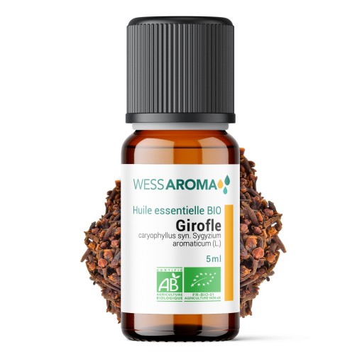 Huile essentielle Bio de Girofle (Giroflier), Certifiée AB