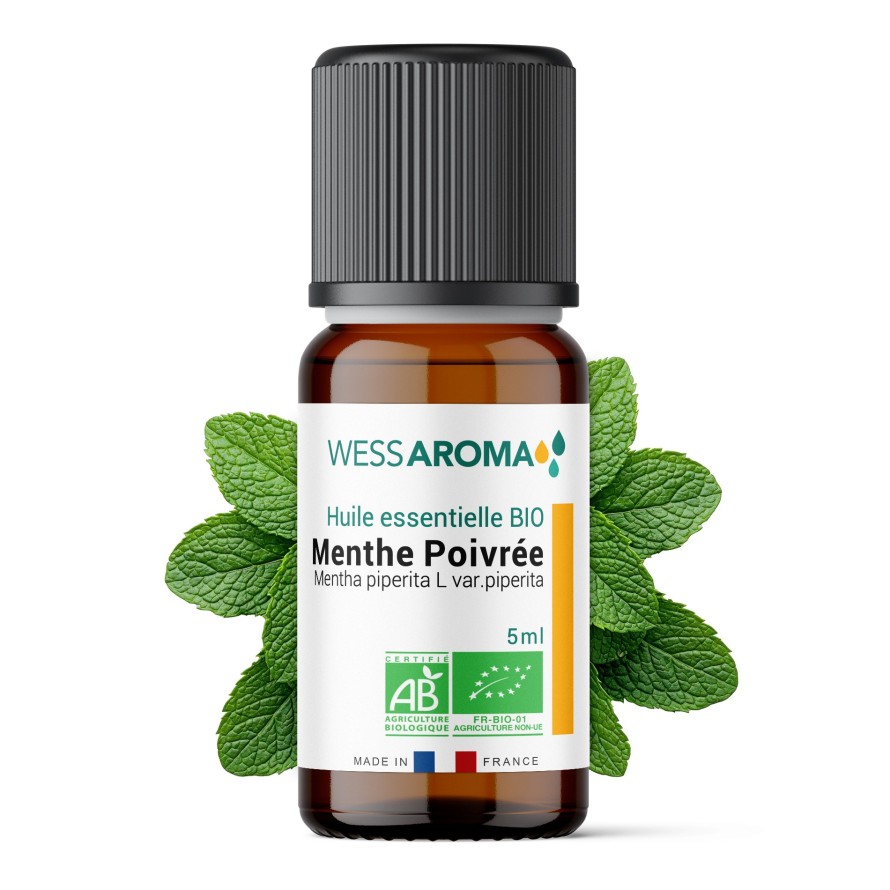 Huile essentielle Bio de Menthe Poivrée 5ml
