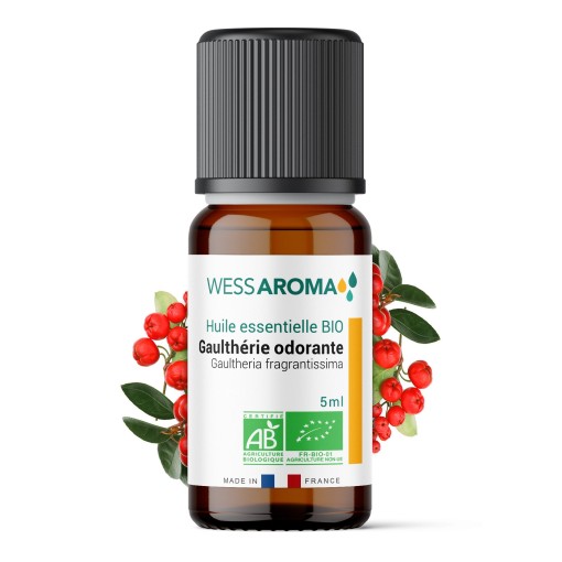 Huile essentielle Bio de Gaulthérie Odorante 5ml