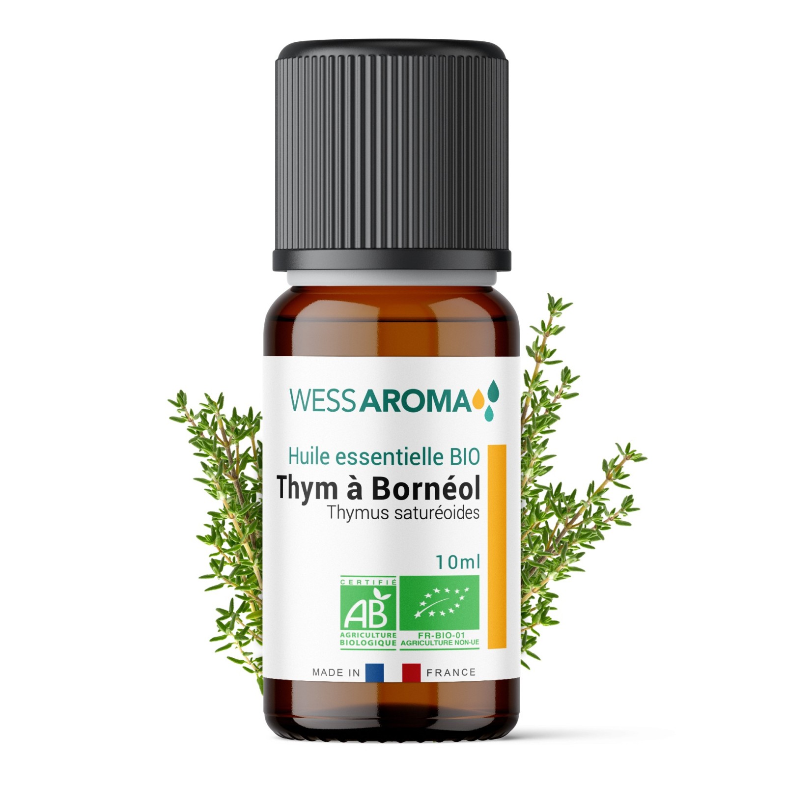 Huile essentielle Bio de Thym à Bornéol (Feuilles de Sarriette)