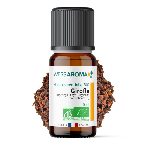 Huile essentielle Bio de Girofle, Giroflier 5ml