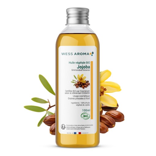 Huile végétale Bio de Jojoba, hydrate et protége la peau