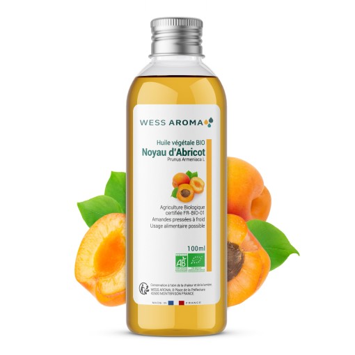 Huile végétale Bio de noyau d'Abricot, hydrate, nourrit et adoucit