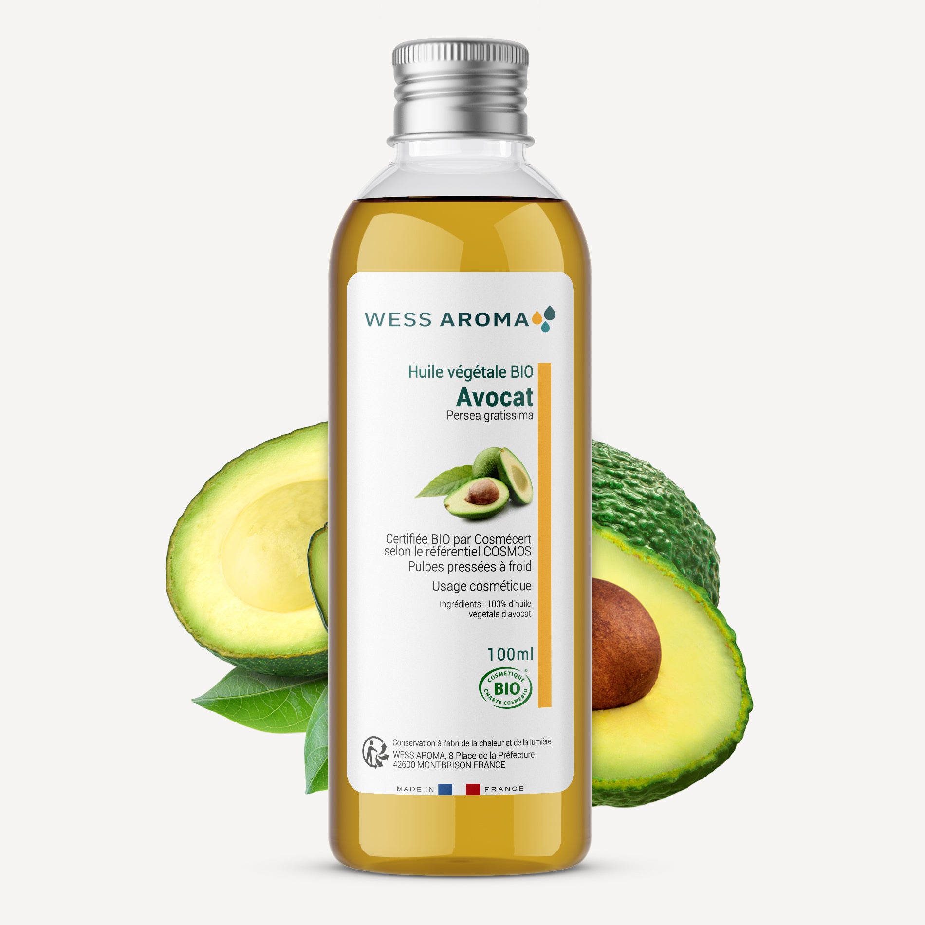 Huile végétale Bio d'Avocat