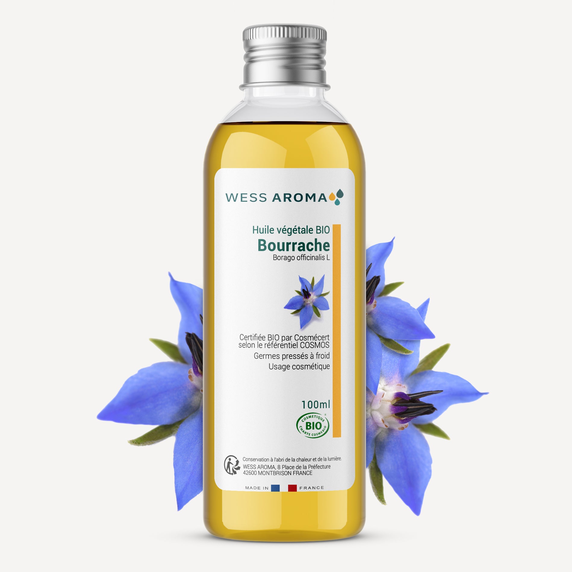 Huile végétale Bio de Bourrache