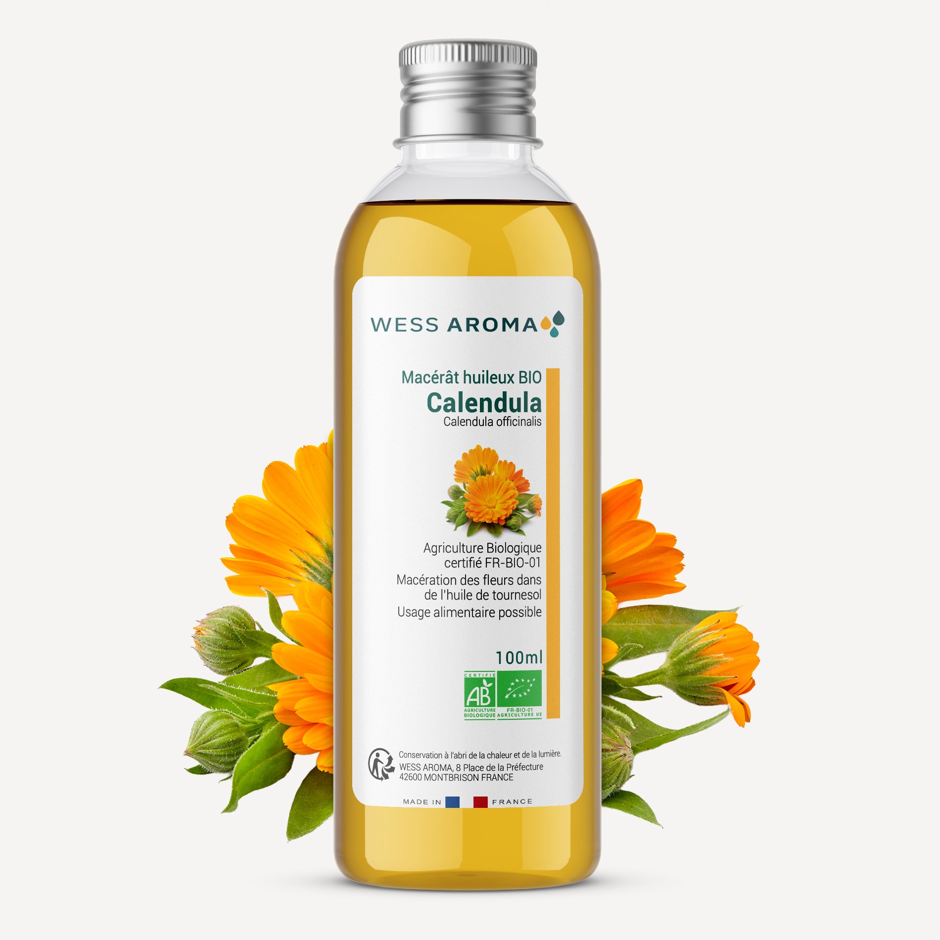Macérât huileux Bio de Calendula