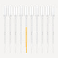 Lot de 10 Pipettes graduées 1ML Compte-gouttes pour huiles essentielles