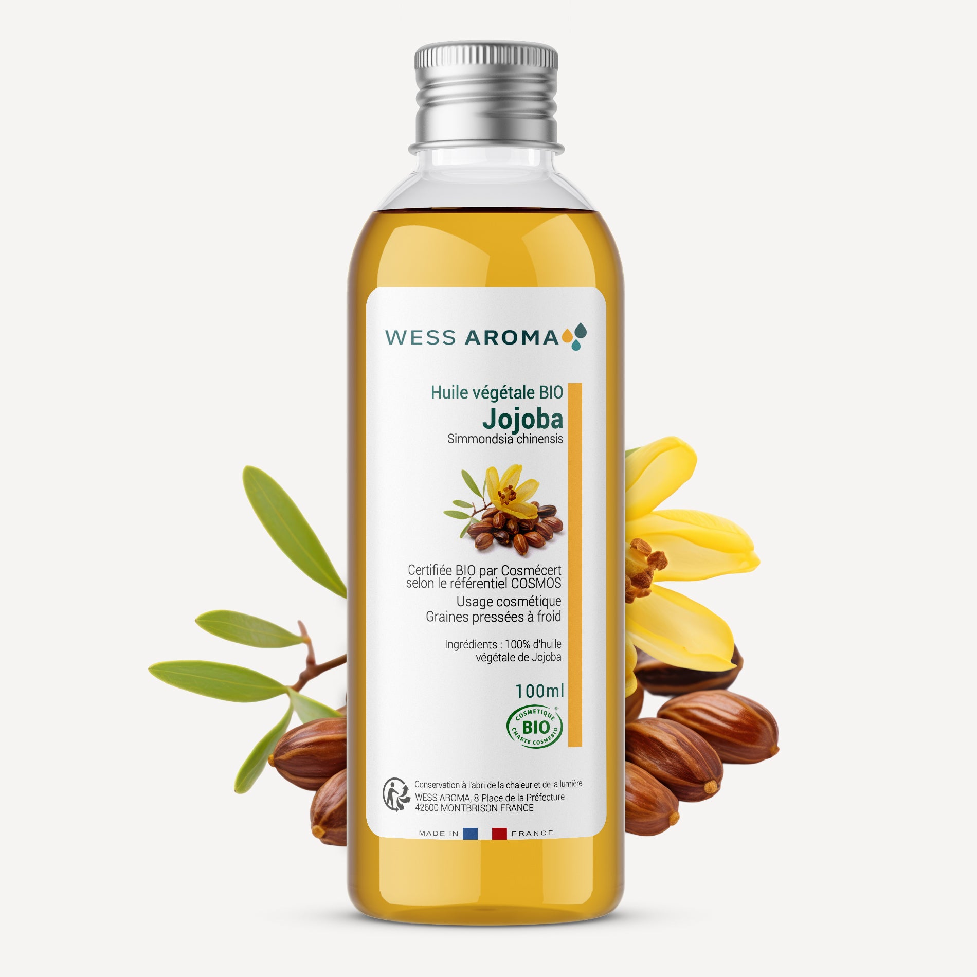 Huile végétale Bio de Jojoba