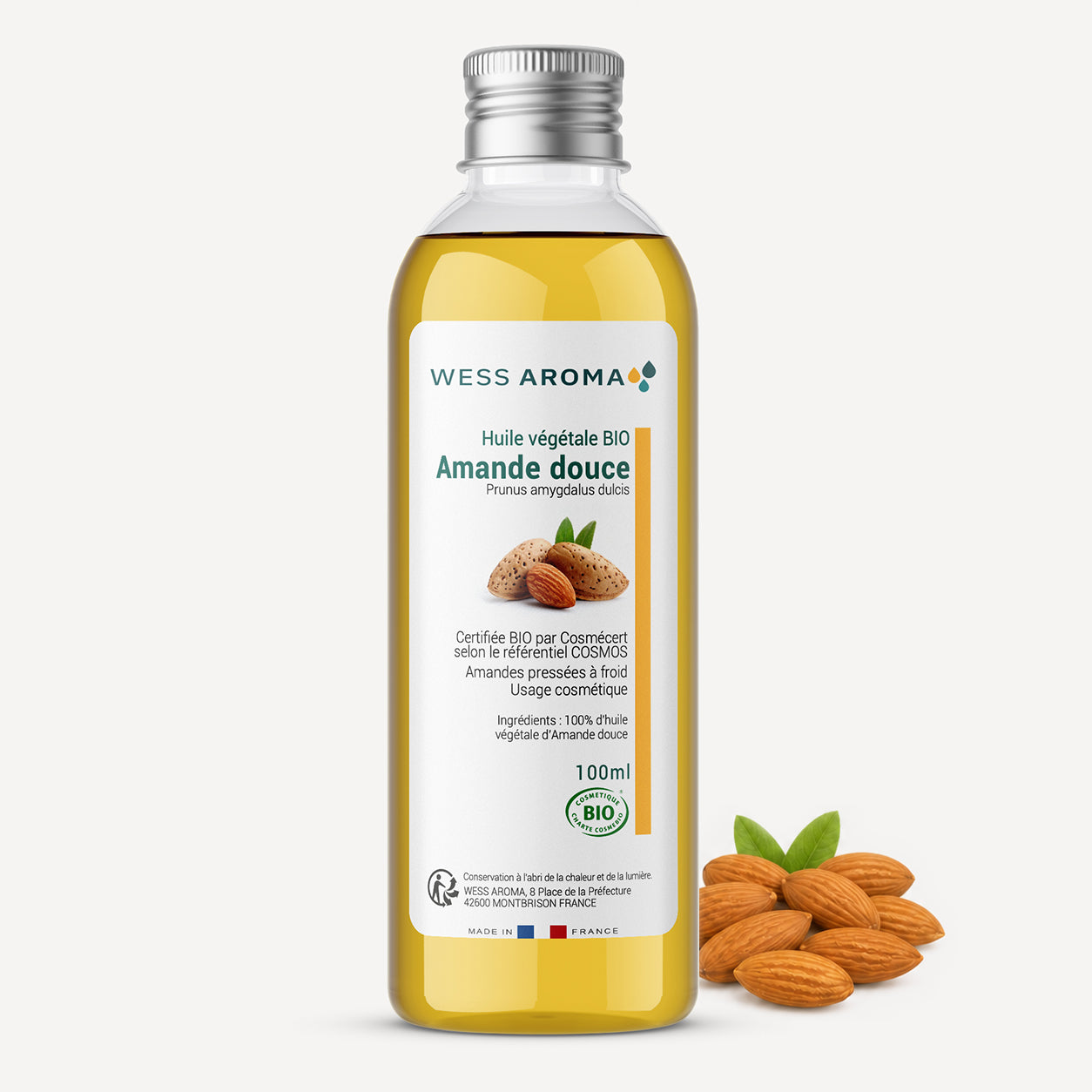 Huile végétale Bio d'Amande douce