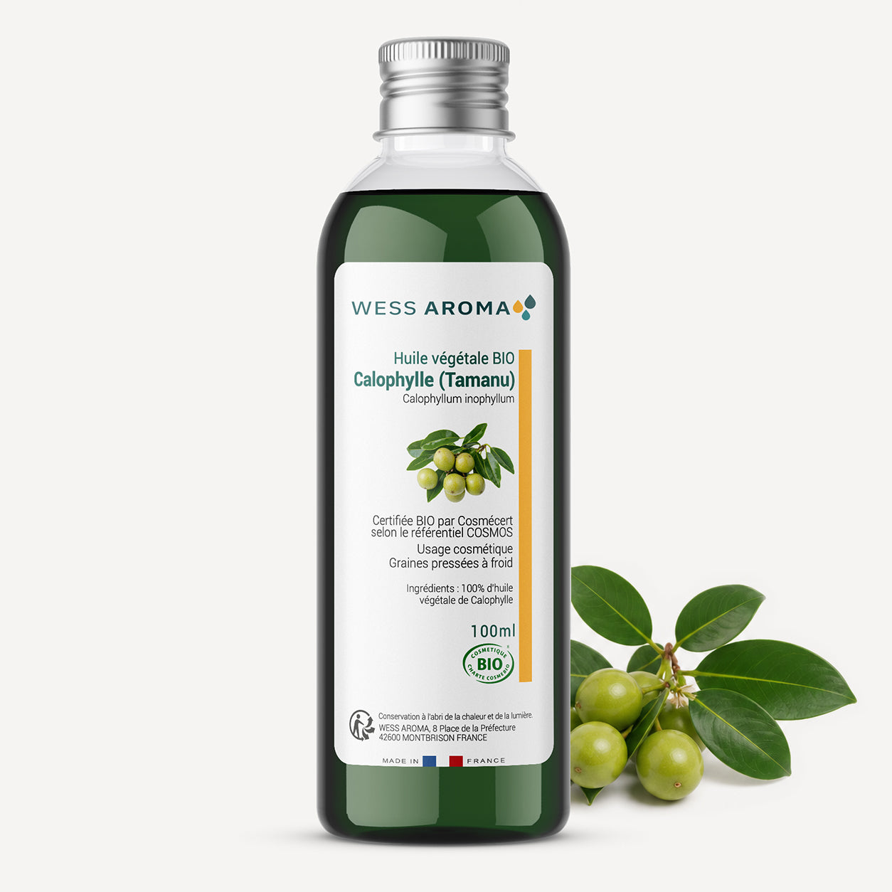 Huile végétale Bio de Calophylle (Tamanu)