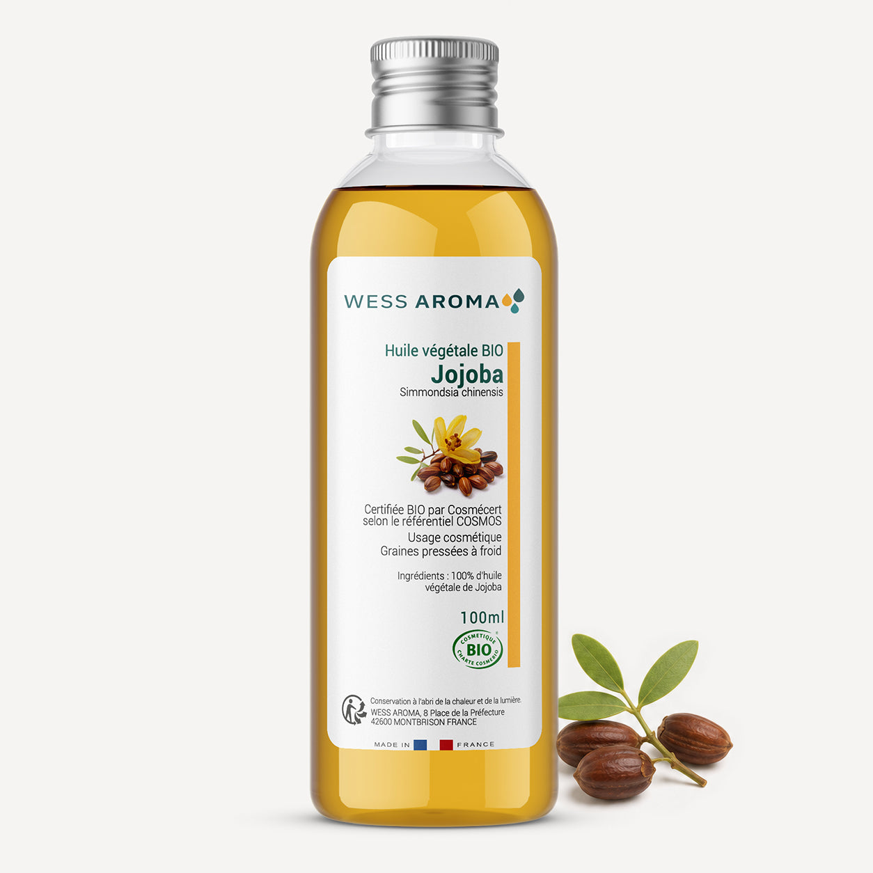 Huile végétale Bio de Jojoba