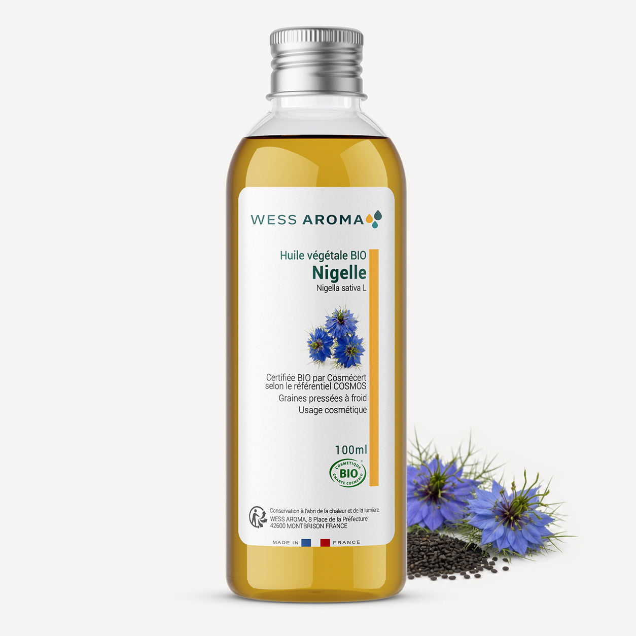 Huile végétale Bio de Nigelle (Cumin noir)